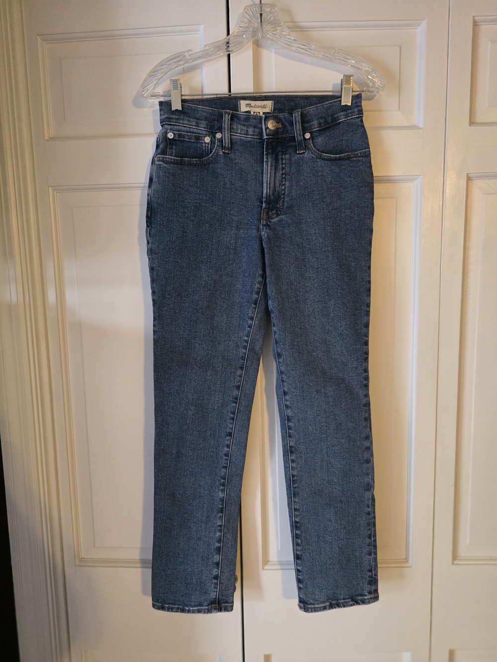 Madewell The Mid-Rise Perfect Vintage Jeans Size 24 Dark Wash Straight Leg